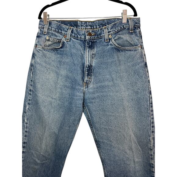 Levi's Vintage 505 Regular Fit Straight Leg Men's W36 L34 Orange Tag Denim Jeans - Picture 9 of 9